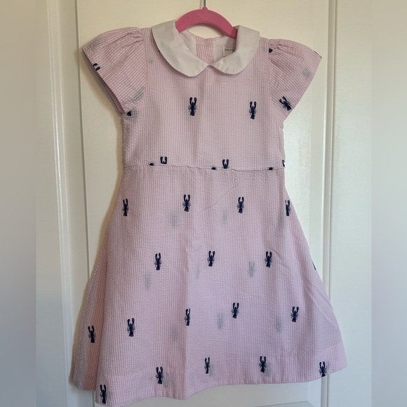 Piping prints Nantucket seersucker dress size 5 - Picture 1 of 4